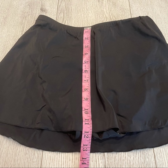 TRIMSHAPER Black Bikini Swim Skirt Bottom Size 10 - Picture 5 of 12